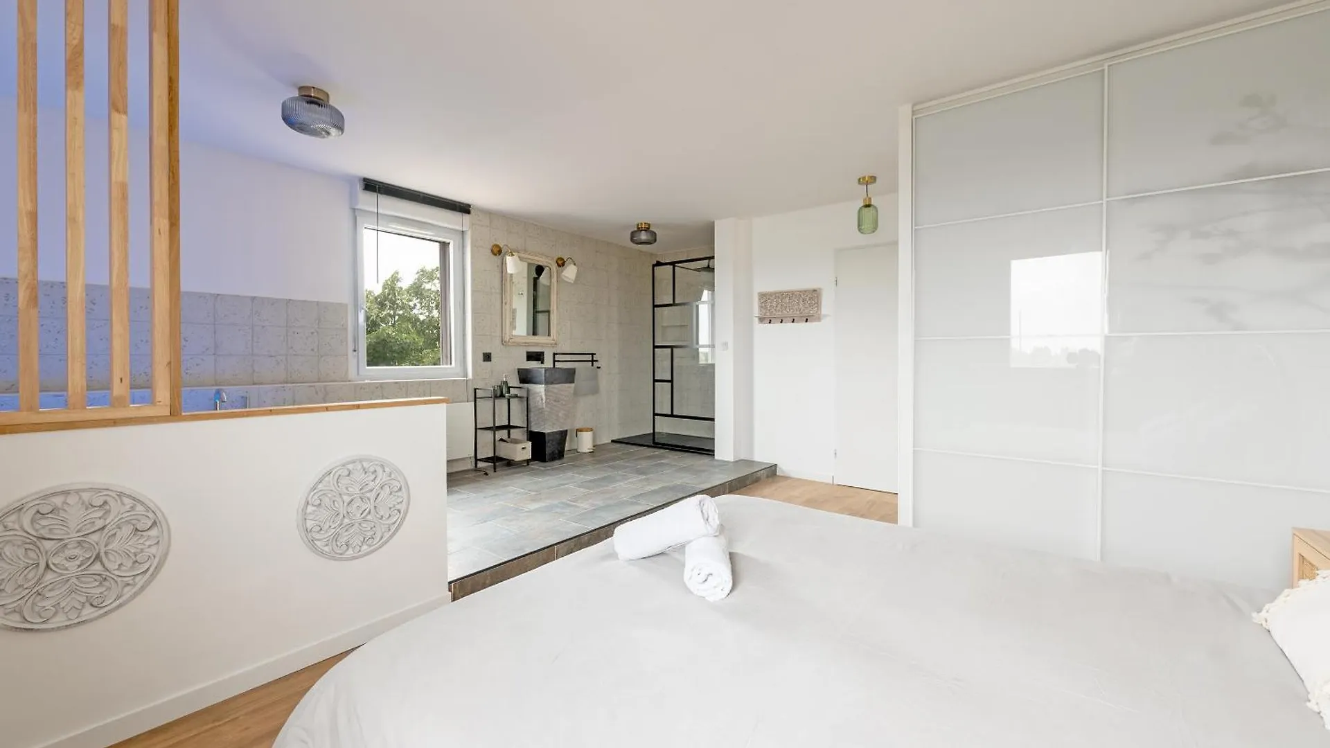 Appartement Premium Jacuzzi Terrasse Climatisation Frouzins